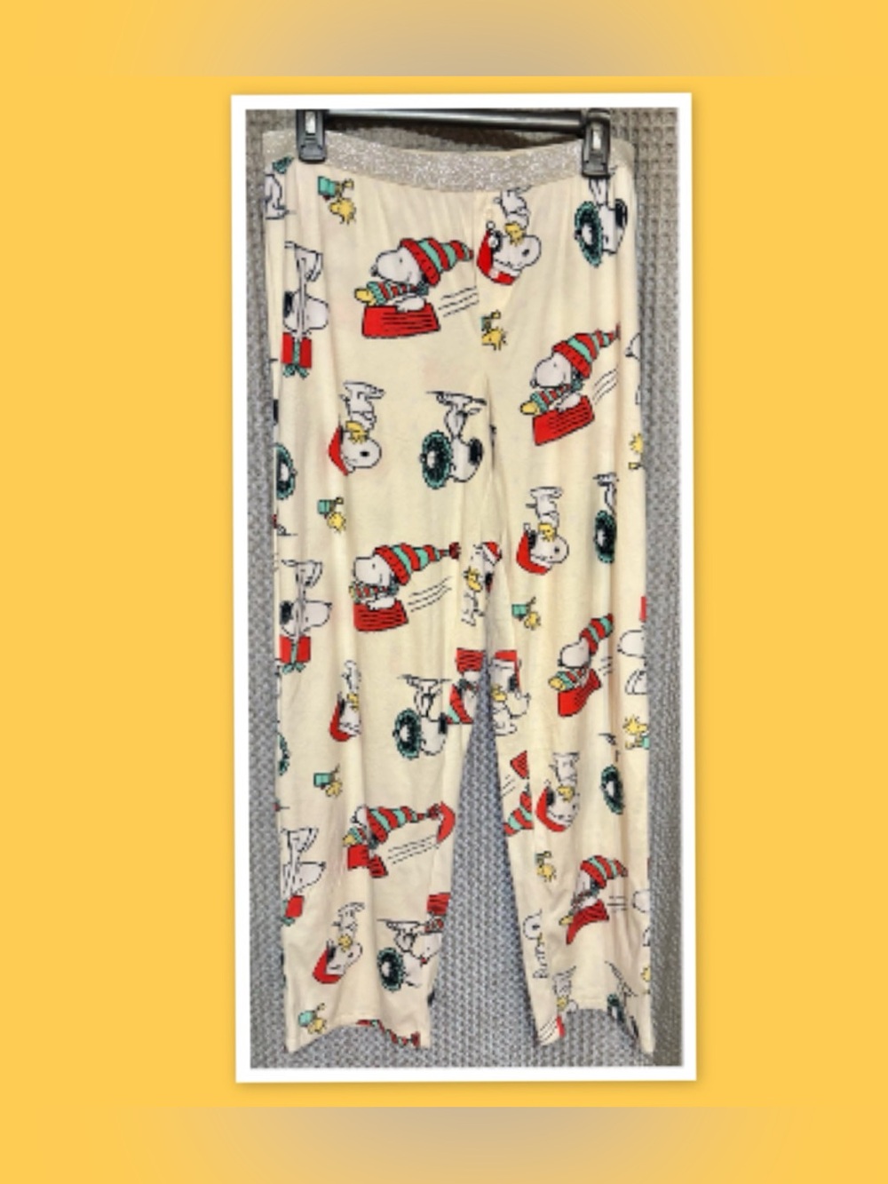 Peanuts Women's Snoopy Christmas Fleece Sleep Pajama\Lounge Pants